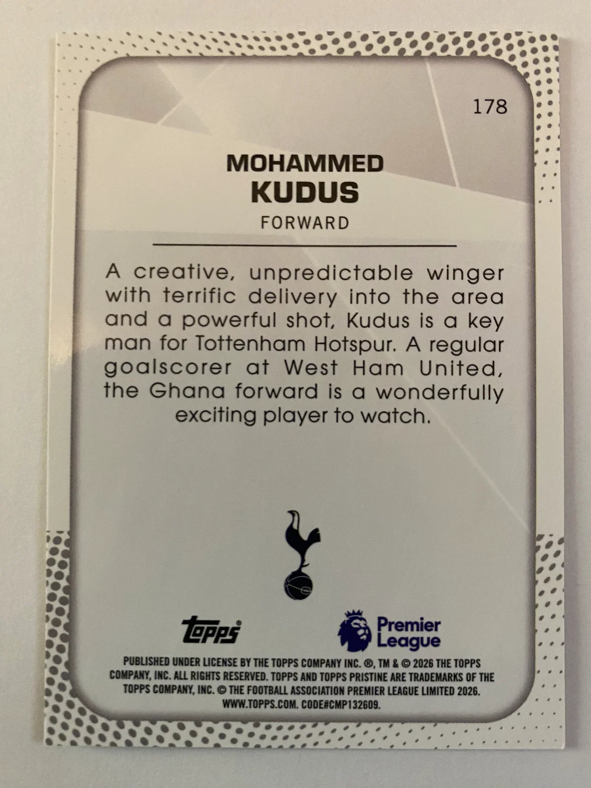 2025-26 Topps Pristine Premier League - #178 Mohammed Kudus