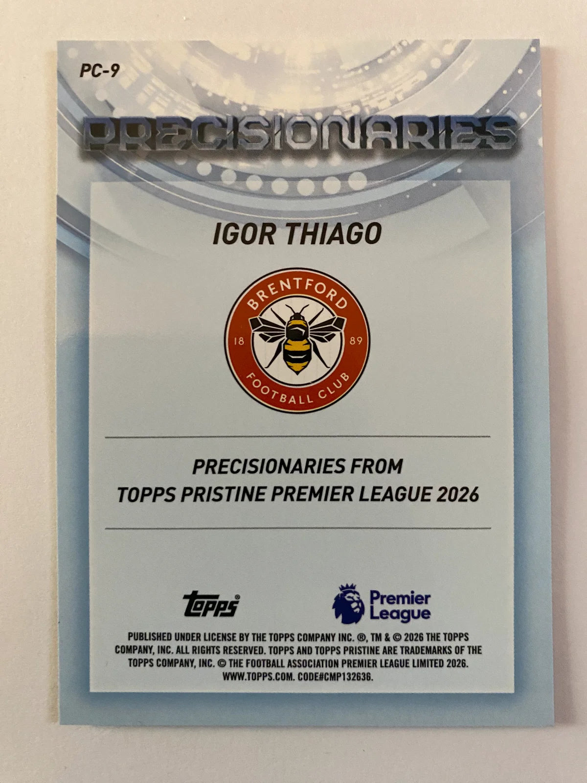 2025-26 Topps Pristine Premier League - Precisionaries PC-9 Igor Thiago