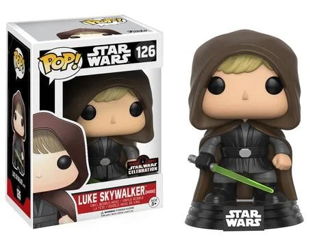 Funko Pop! Star Wars Luke Skywalker (Hood) #126 ORLANDO 2017 STAR WARS CELEBRATION