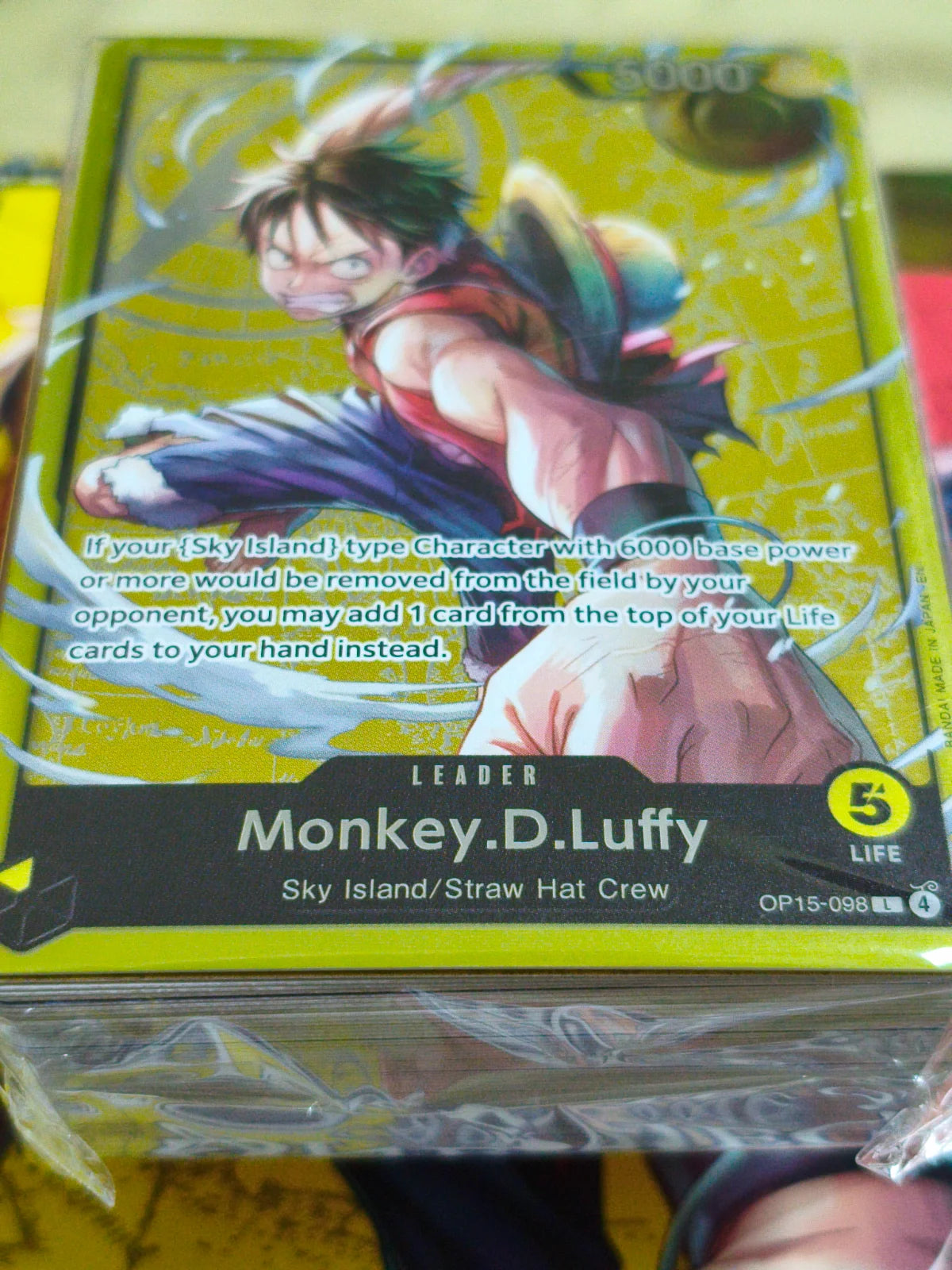 (Luffy Deck) Monkey.D.Luffy From (Set Sail Deck Set)