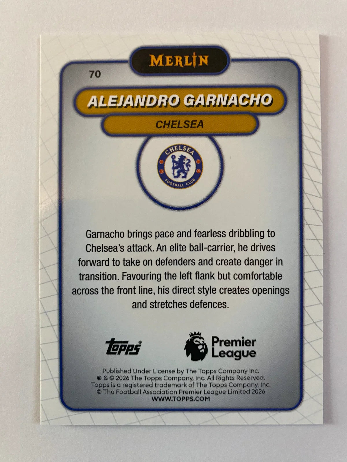 2026 Merlin Premier League - #70 Alejandro Garnacho