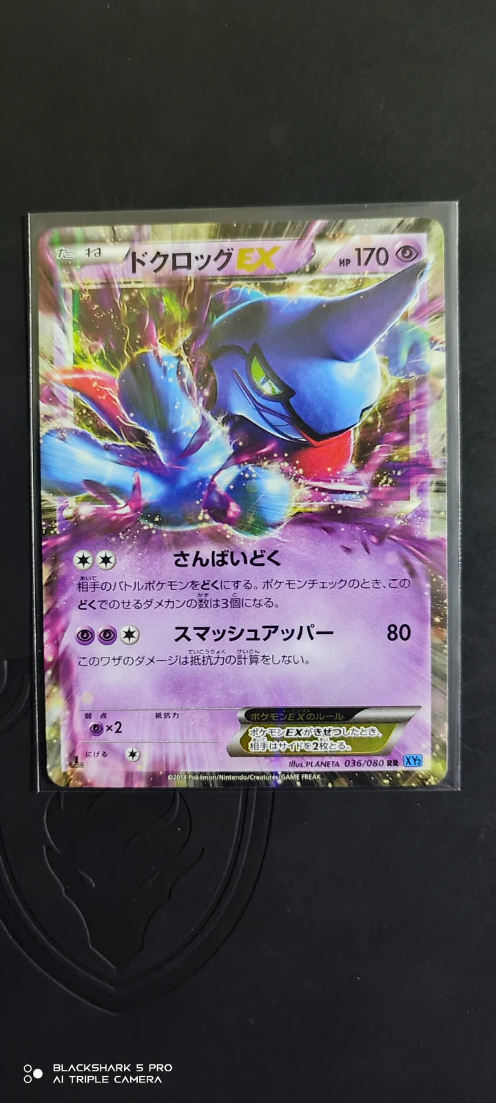 Toxicroak EX (JP) 036/080 (Wild Blaze)