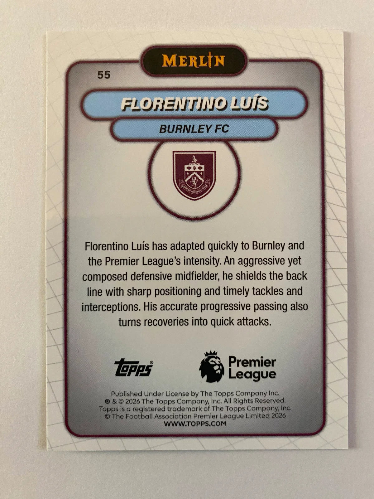 2026 Merlin Premier League - #55 Florentino Luís