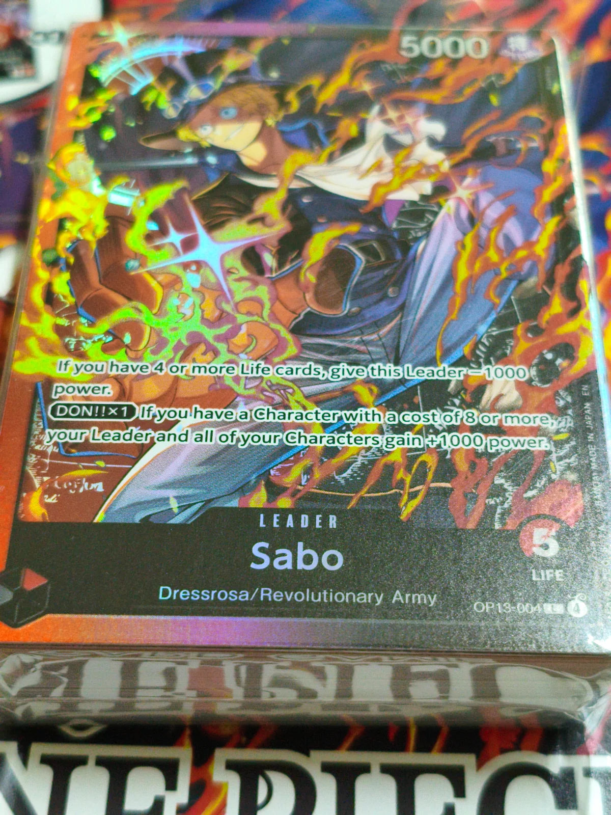 No OP16 PACK Starter Deck 35: RED/BLACK Sabo