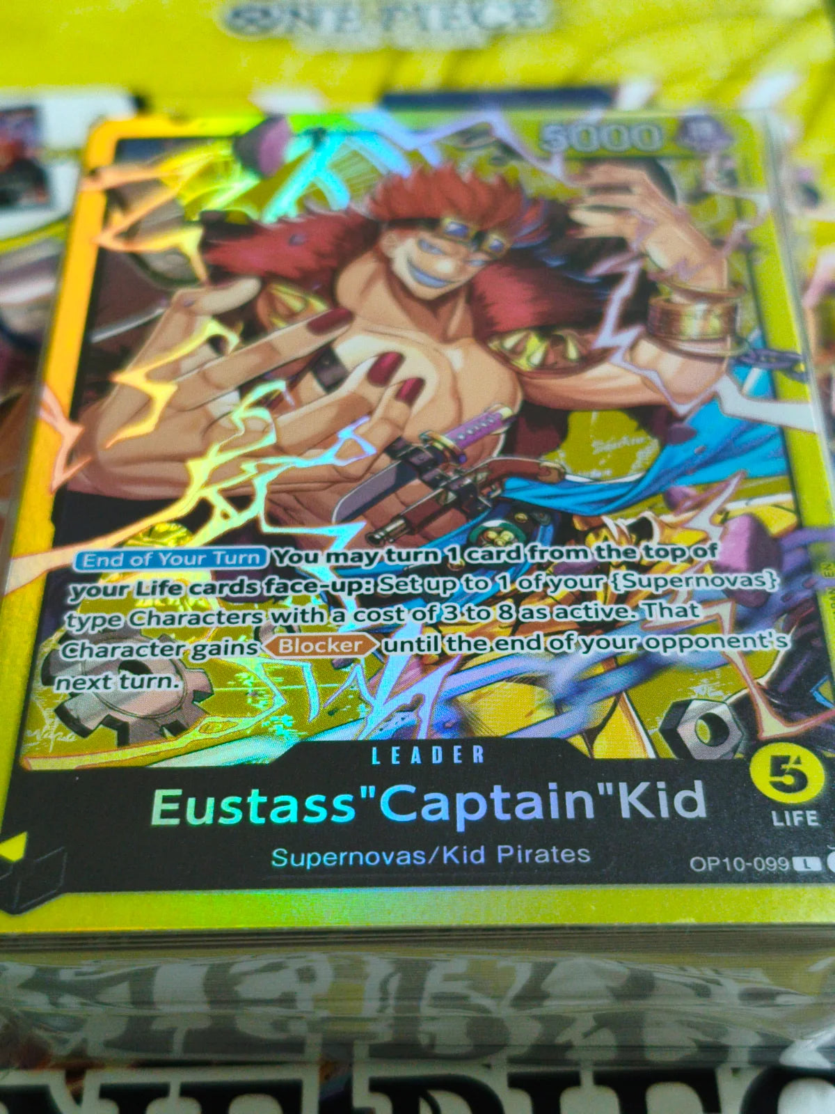 NO OP16 PACK Starter Deck 36: YELLOW Eustass”Captain”Kid