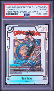 Son Goku - FB07-104 (Tournament and Championship Promos) — PSA 10