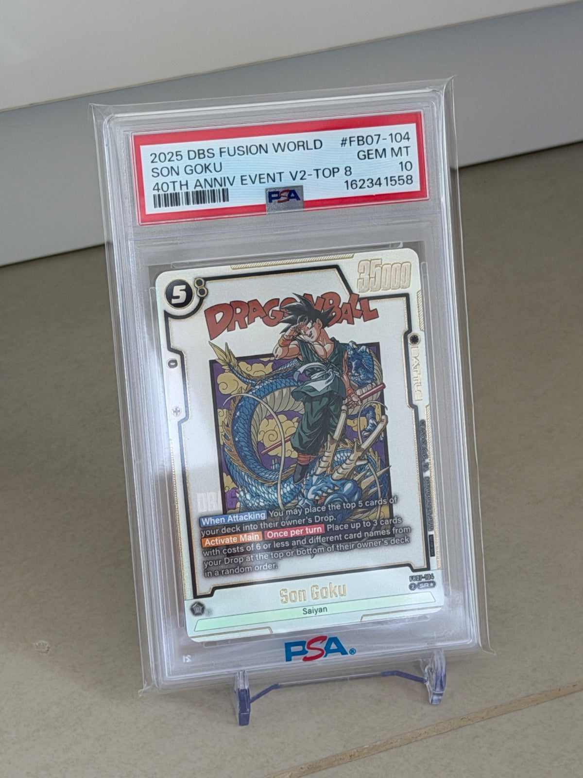 Son Goku - FB07-104 (Tournament and Championship Promos) — PSA 10