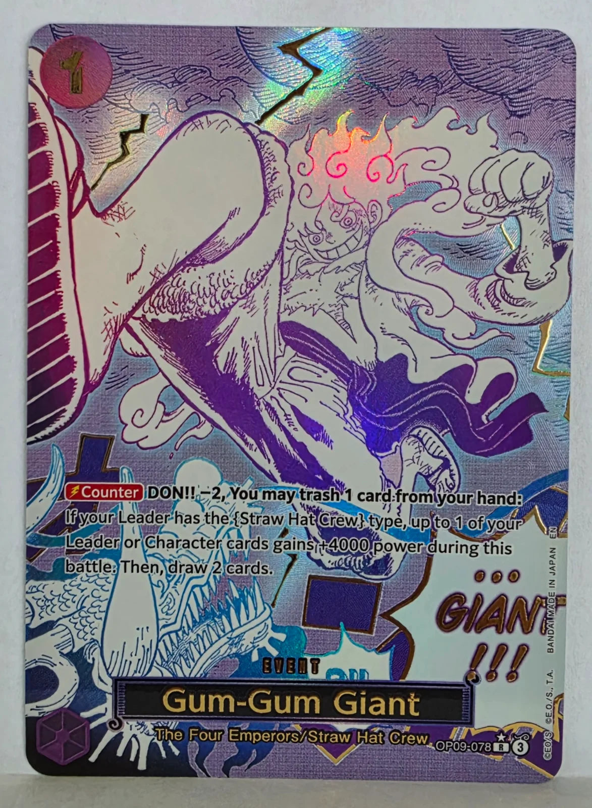 Gum-Gum Giant (Alternate Art) OP09-078 (Premium Booster -The Best- Vol. 2)