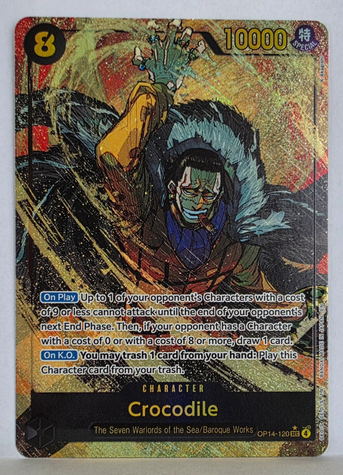 Crocodile - OP14-120 (Alternate Art) (The Azure Sea's Seven)