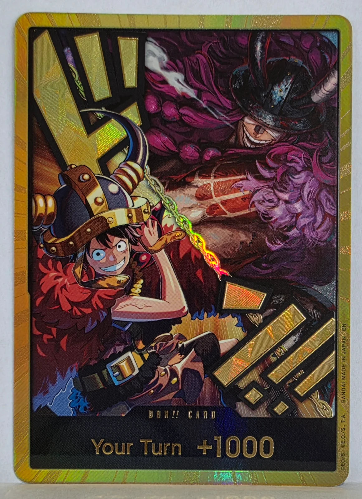 DON!! Card (Alternate Art) (Luffy and Loki) (Gold) (The World's Strongest Warriors)