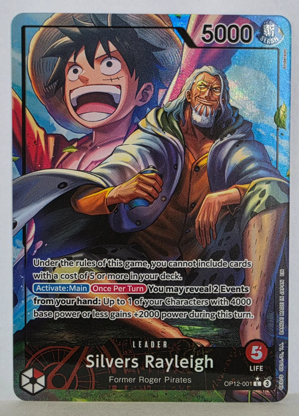 Silvers Rayleigh (Alternate Art) OP12-001 (Legacy of the Master)