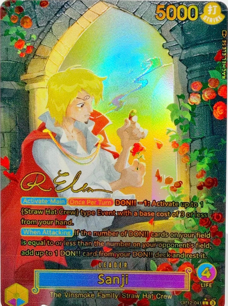 OP12 SANJI “ROMEO” SIGNATURE (ARTIST: RACHEL ELESE) CUSTOM ART
