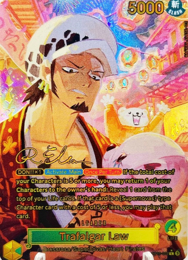 OP10 TRAFALGAR LAW “CORA-BEAR” (ARTIST: RACHEL ELESE) CUSTOM ART