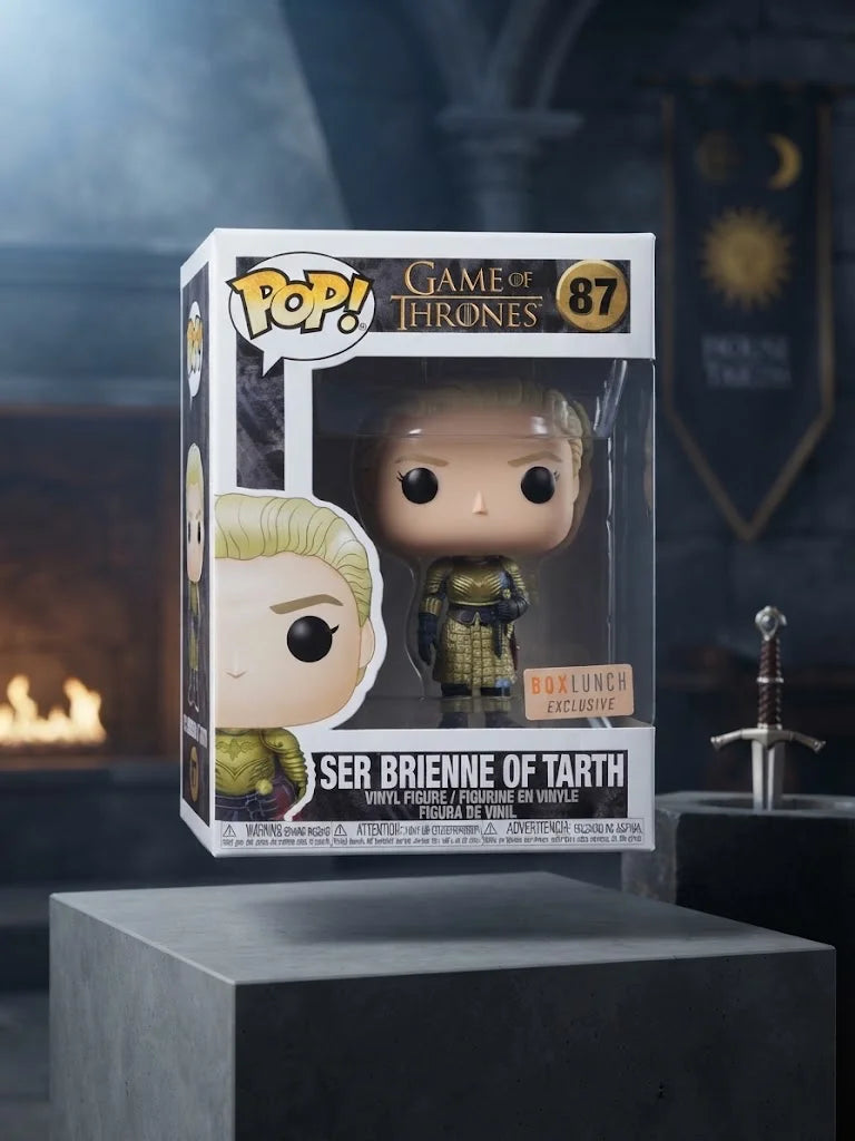 Funko POP! Game of Thrones - Ser Brienne of Tarth #87 BoxLunch Exclusive sticker.