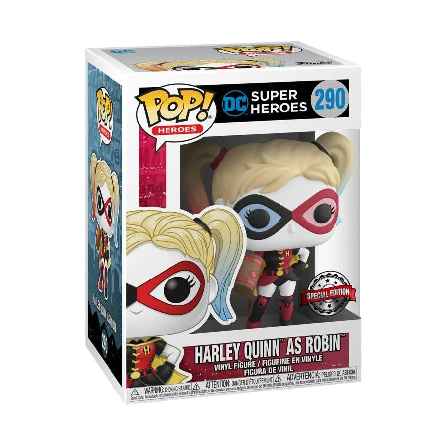 Funko Pop! DC Super Heroes Harley Quinn as Robin (#290) SPECIAL EDITION