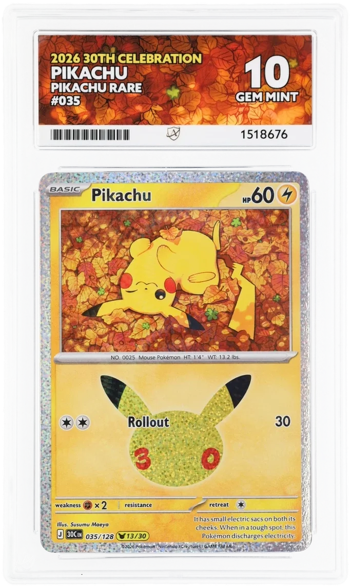 ACE 10 - Pikachu 035/128 (30th Celebration)