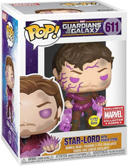 Funko Pop! Star-Lord with Power Stone #611  Marvel Collector Corps Exclusive featuring glow-in-the-dark features.