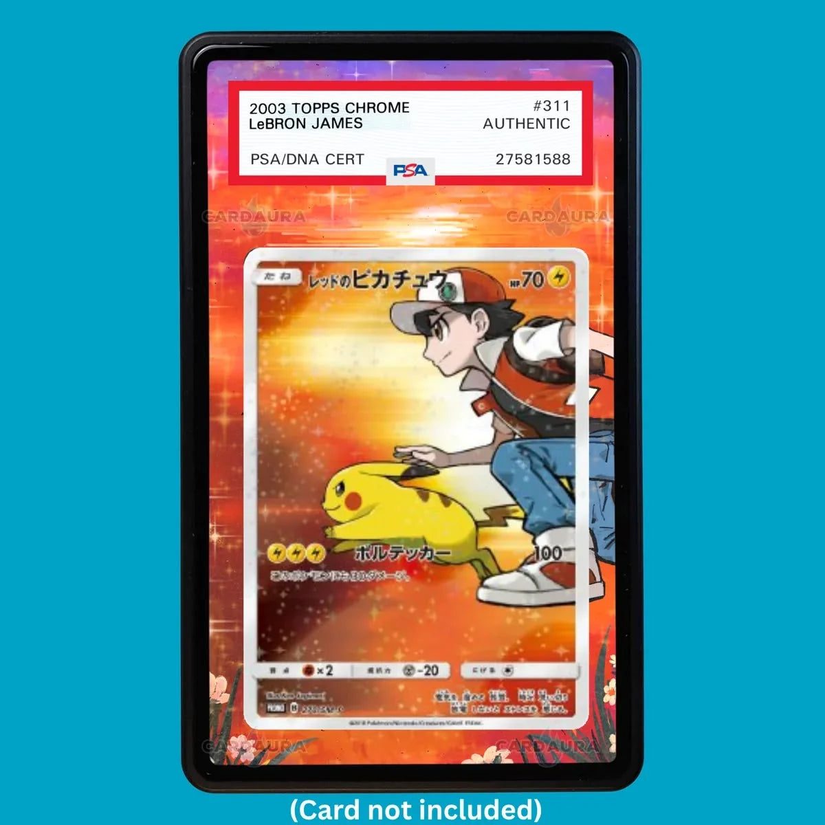 Red's Pikachu 270/SM-P Japanese Promo (PSA Graded) Display Case