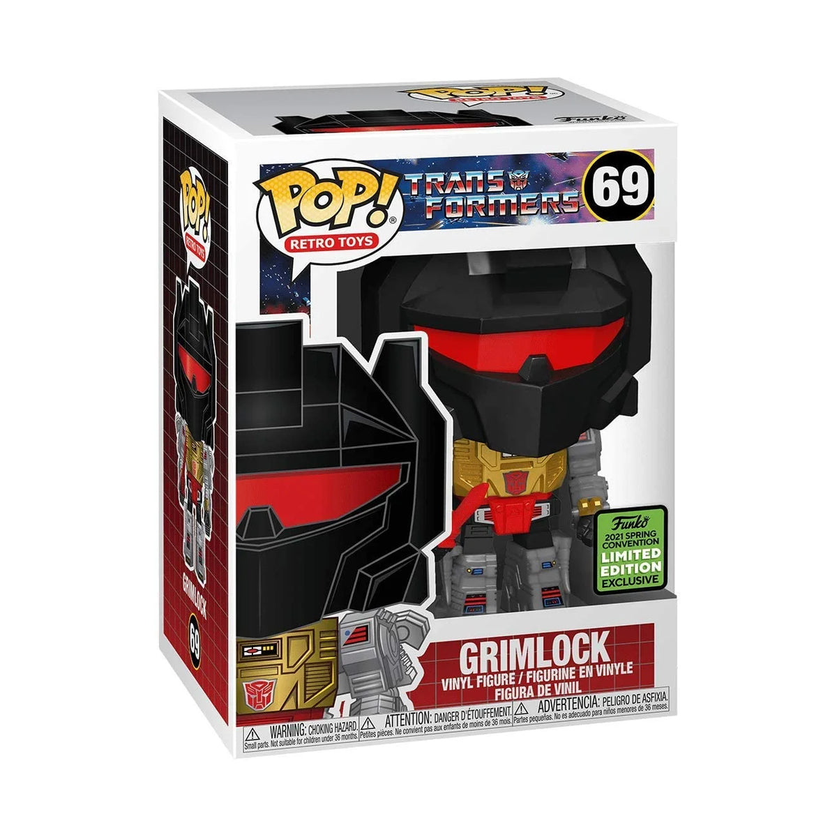 Funko POP! Retro Toys #69 - Grimlock from the Transformers series 2021 Spring Convention Limited Edition Exclusive