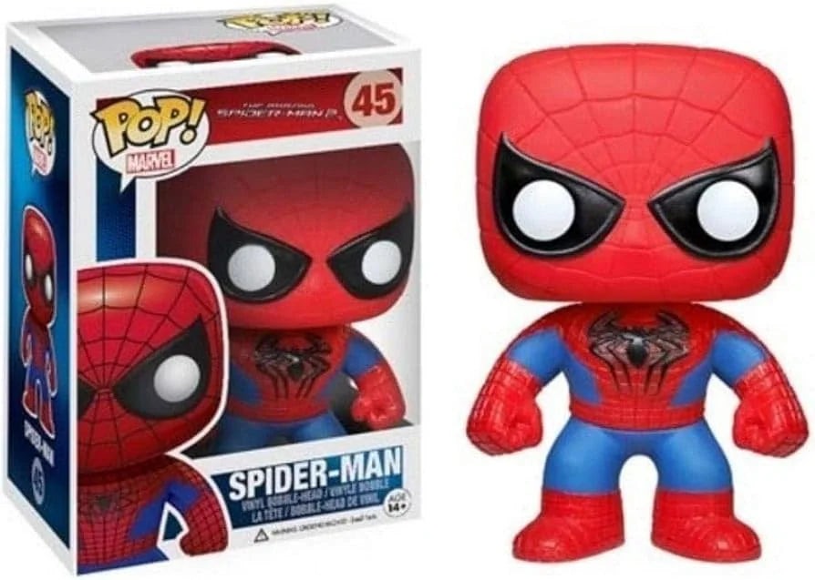 Funko Pop! Marvel The Amazing Spider-Man 2 Spider-Man Bobble-Head Figure (#45).
