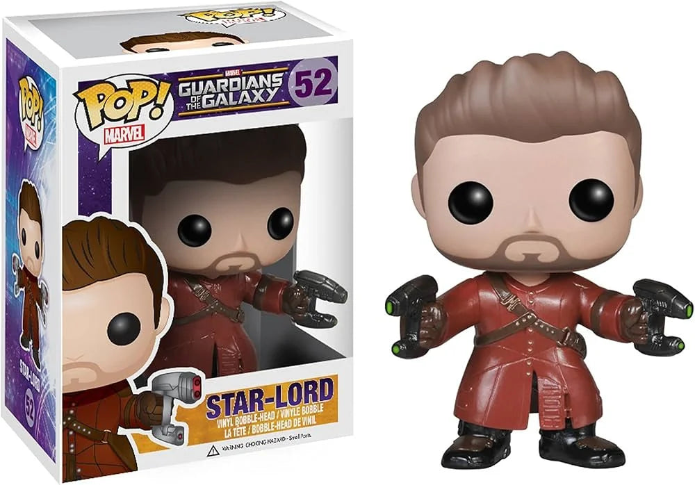 Funko Pop! Marvel Guardians of the Galaxy Star-Lord (Unmasked) #52 Vinyl Bobble-Head
