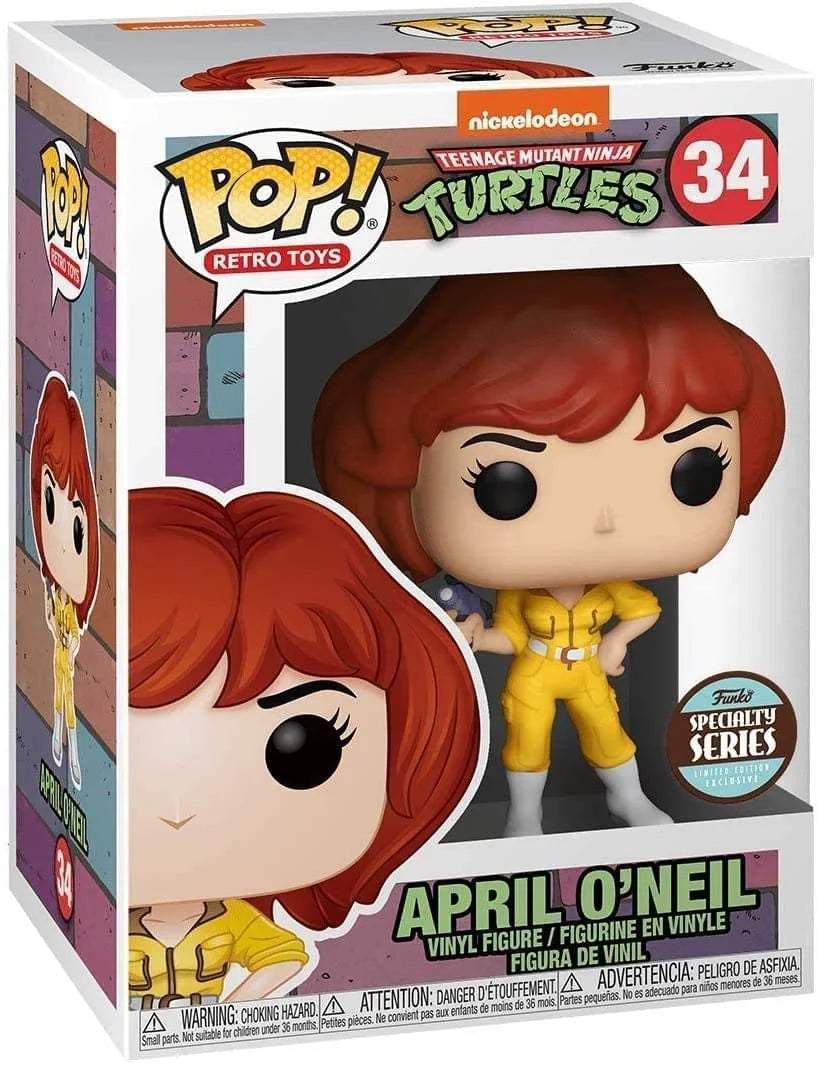 Funko Pop! Retro Toys: Teenage Mutant Ninja Turtles - April O'Neil (#34) vinyl figure from the Funko Specialty Series.