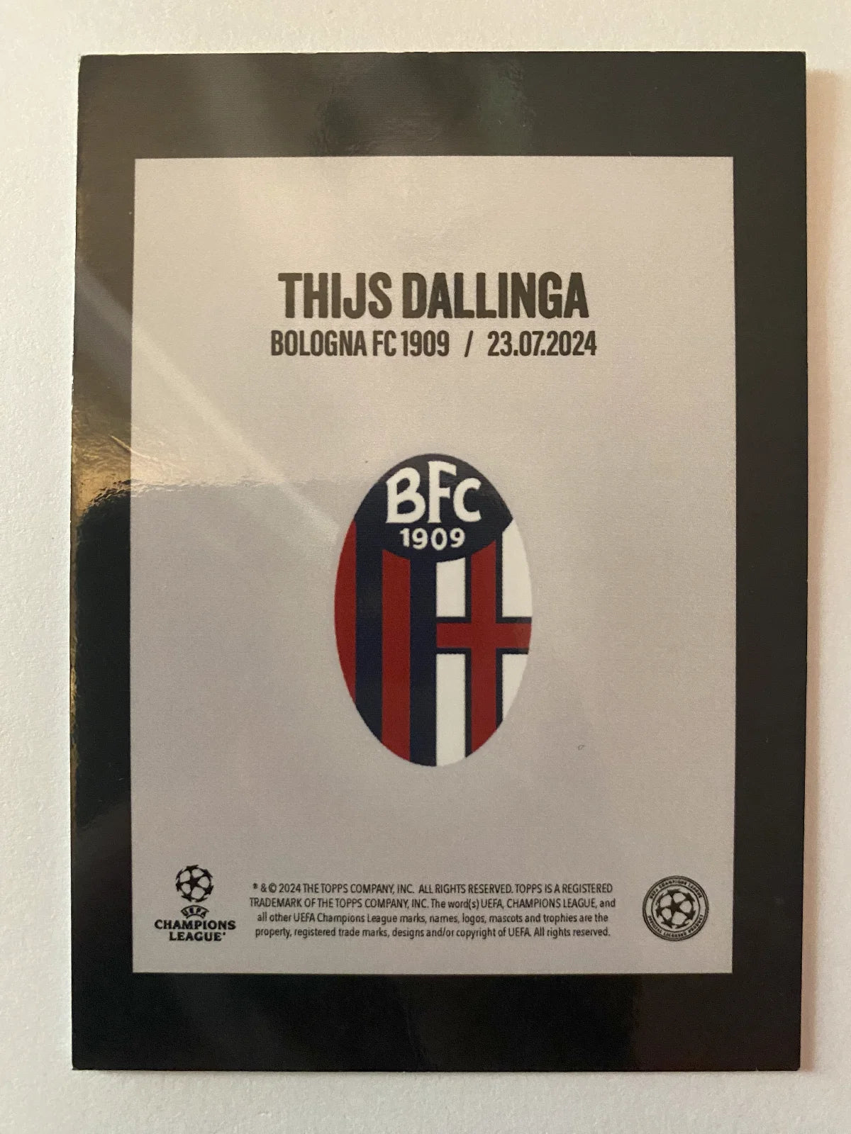 2024-25 Topps Summer Signings UEFA Club Competitions - Green NNO Thijs Dallinga SN99 (64/99)