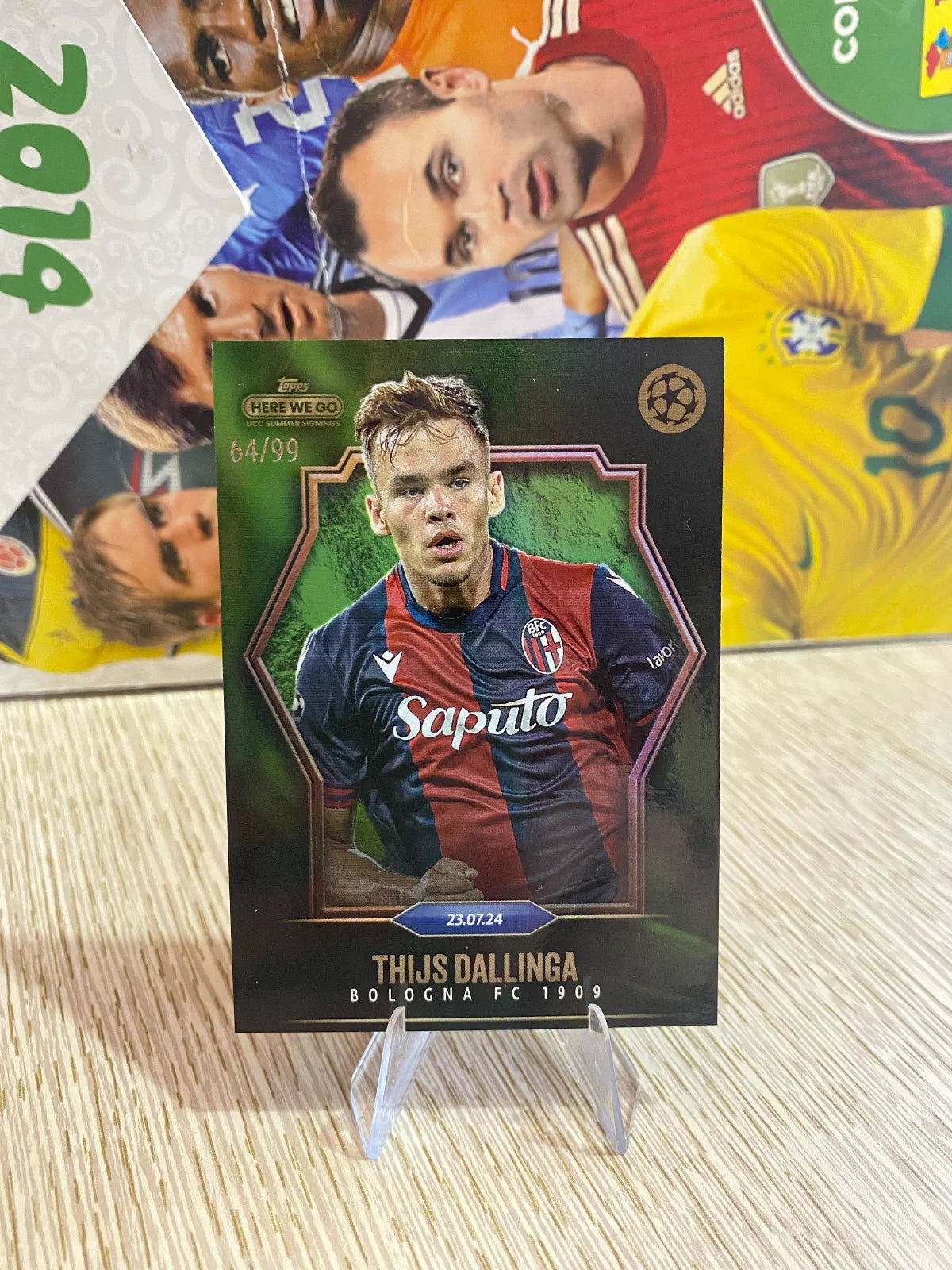 2024-25 Topps Summer Signings UEFA Club Competitions - Green NNO Thijs Dallinga SN99 (64/99)
