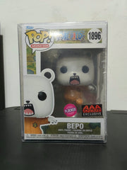 Funko Pop! One Piece: Bepo Flocked #1896 (AAA Exclusive)