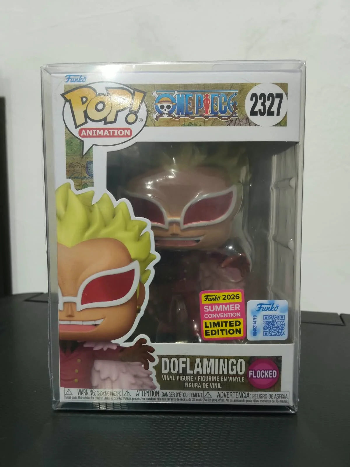 Funko Pop! One Piece: Doflamingo Flocked #2327 (Shared Exclusive)