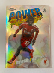 2025-26 Topps Chrome UEFA Club Competitions - Power Players #PP-1 Jeremie Frimpong