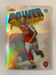 2025-26 Topps Chrome UEFA Club Competitions - Power Players #PP-3 Gabriel Martinelli