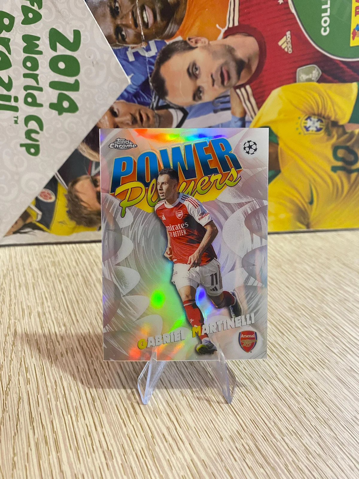 2025-26 Topps Chrome UEFA Club Competitions - Power Players #PP-3 Gabriel Martinelli