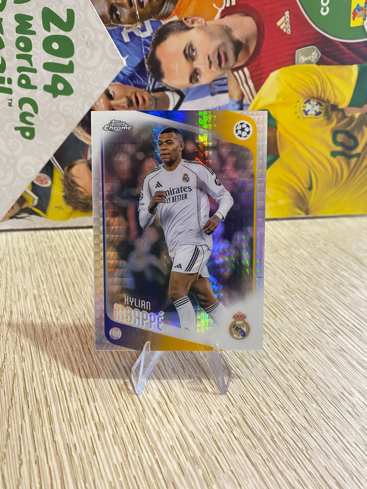 2025-26 Topps Chrome UEFA Club Competitions - Prism Refractor #112 Kylian Mbappé