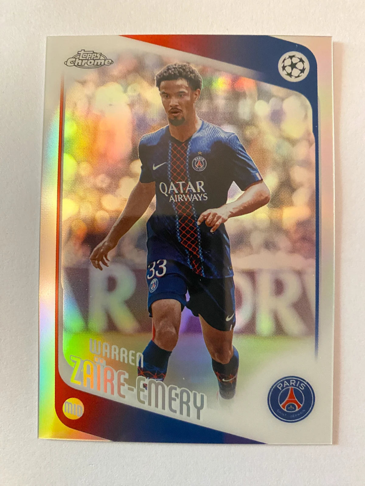 2025-26 Topps Chrome UEFA Club Competitions - Refractor #170 Warren Zaïre-Emery