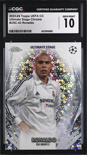 Ronaldo, USC-43, Topps, UEFA CC Ultimate Stage Chrome, 2023-24, CGC 10