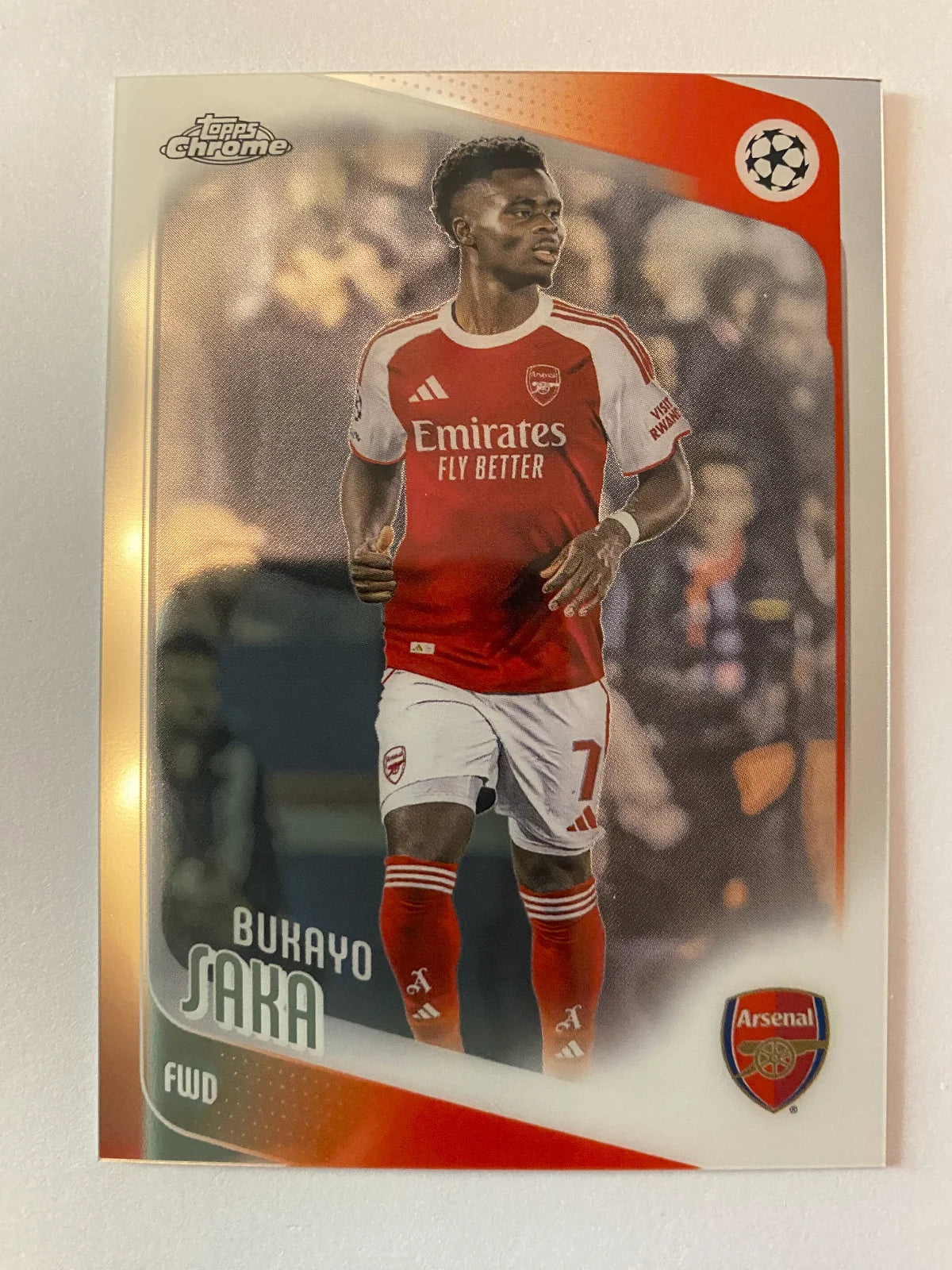2025-26 Topps Chrome UEFA Club Competitions - #12 Bukayo Saka
