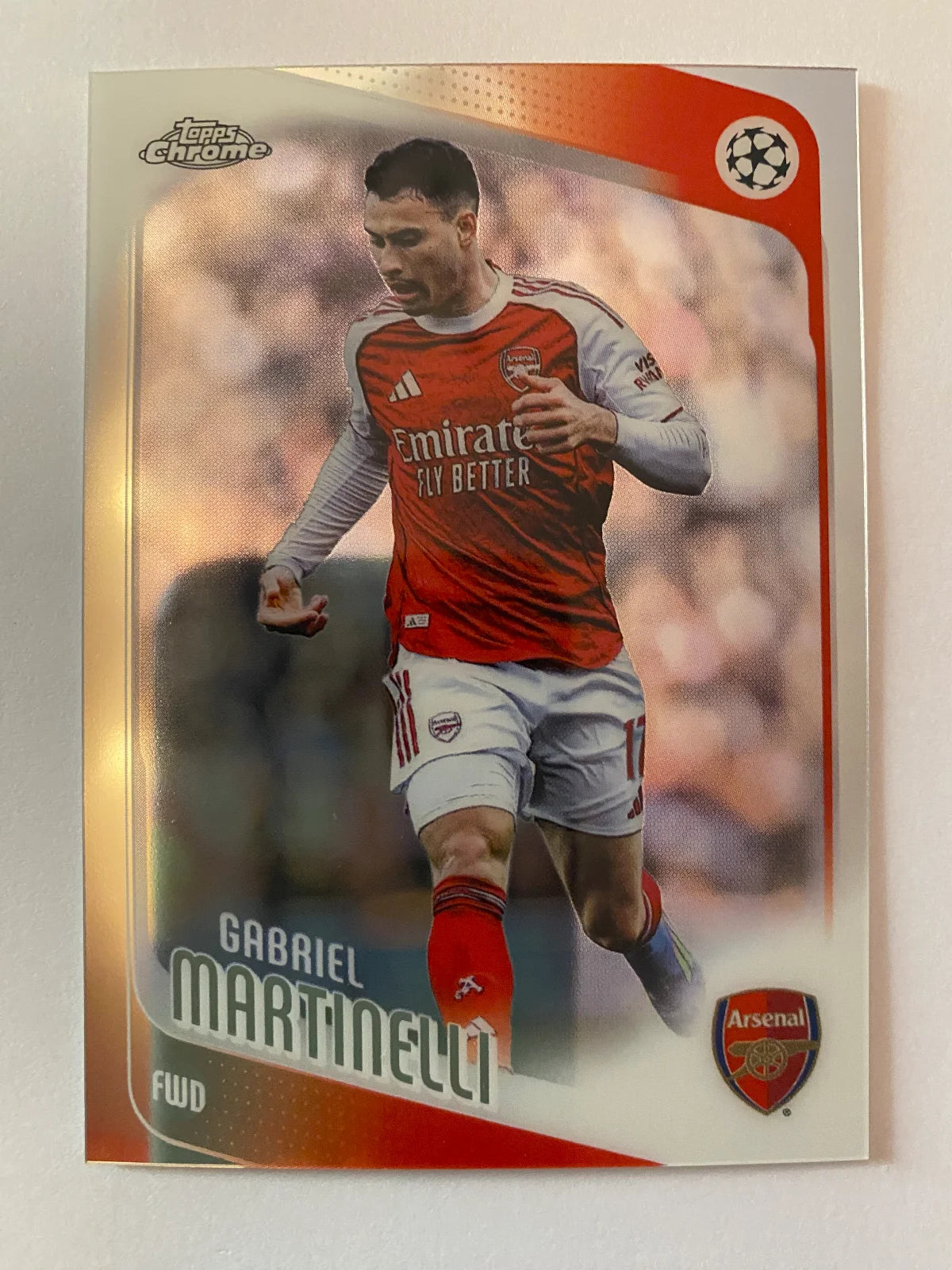 2025-26 Topps Chrome UEFA Club Competitions - #19 Gabriel Martinelli