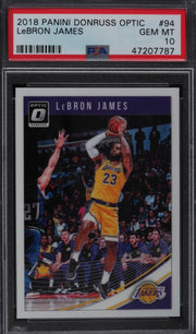 LeBRON JAMES, #94, Panini,  2018, PSA 10