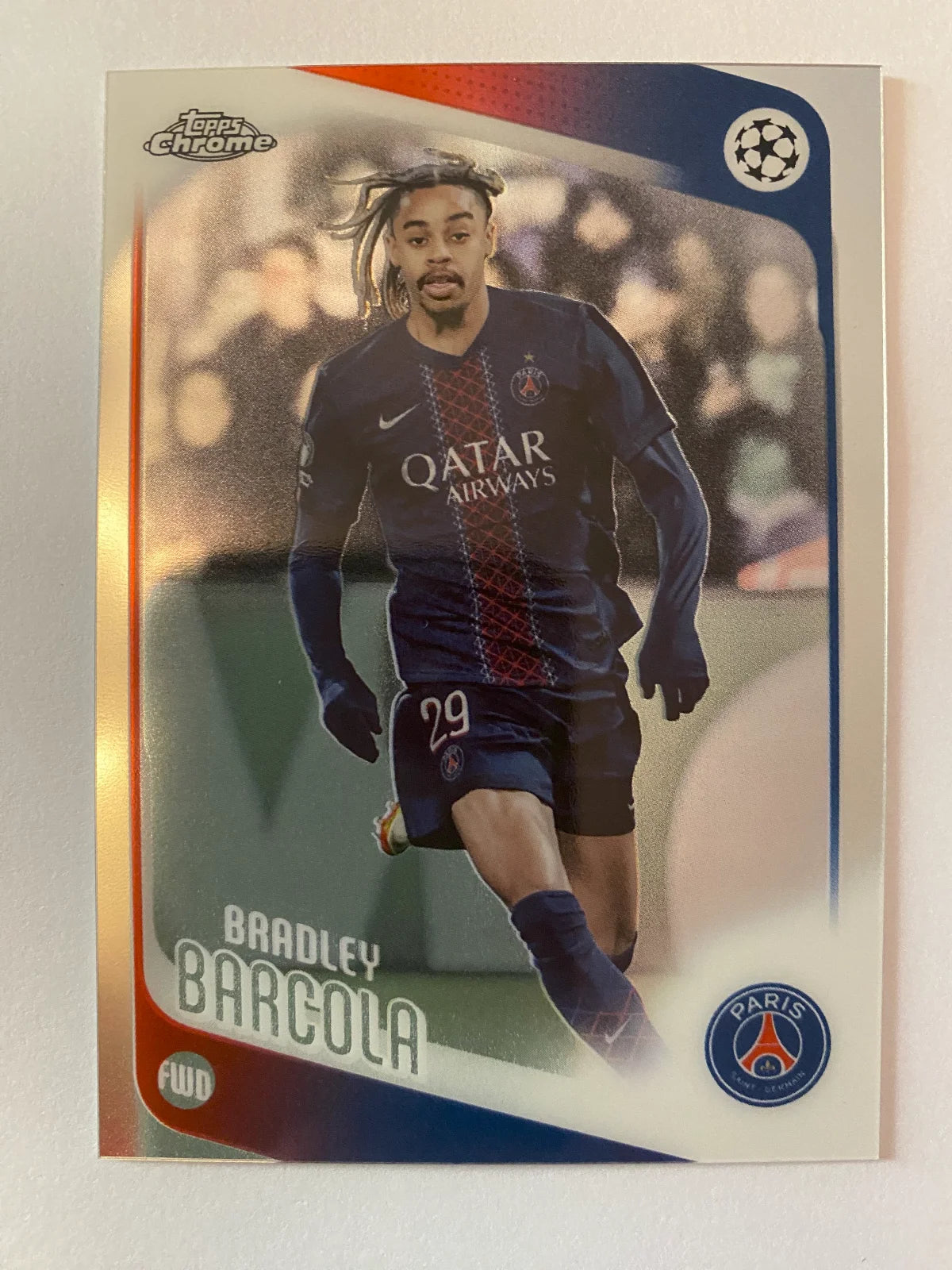 2025-26 Topps Chrome UEFA Club Competitions - #63 Bradley Barcola