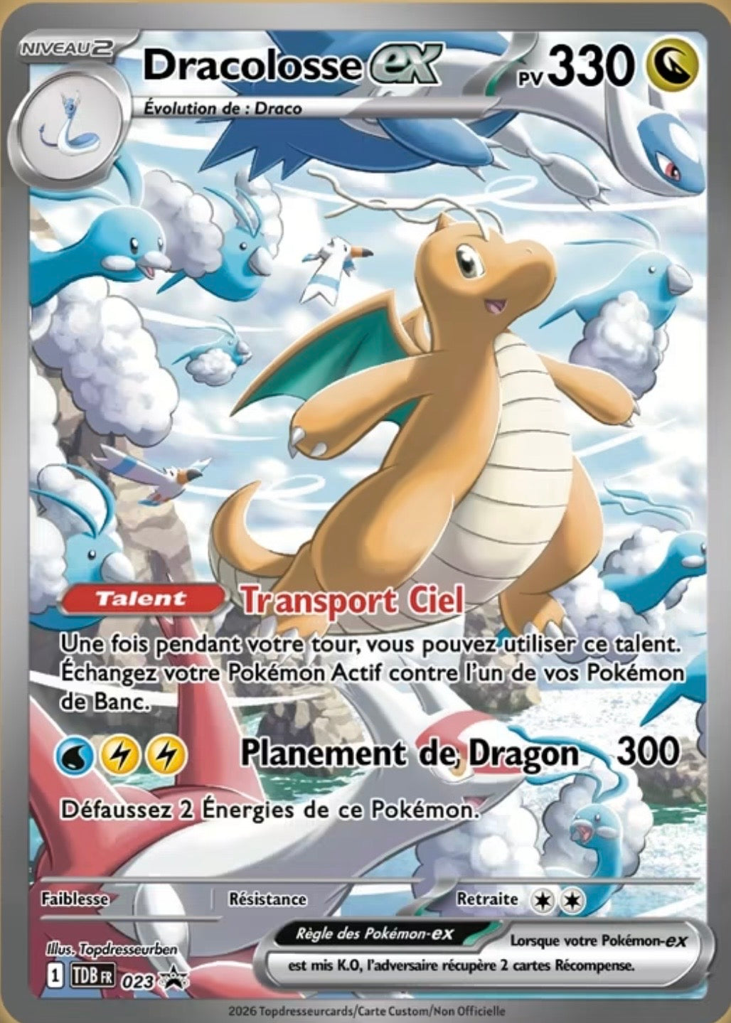 Dragonite Custom card