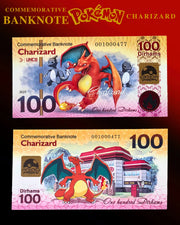 Charizard - 100 Dirhams UNCB Banknote