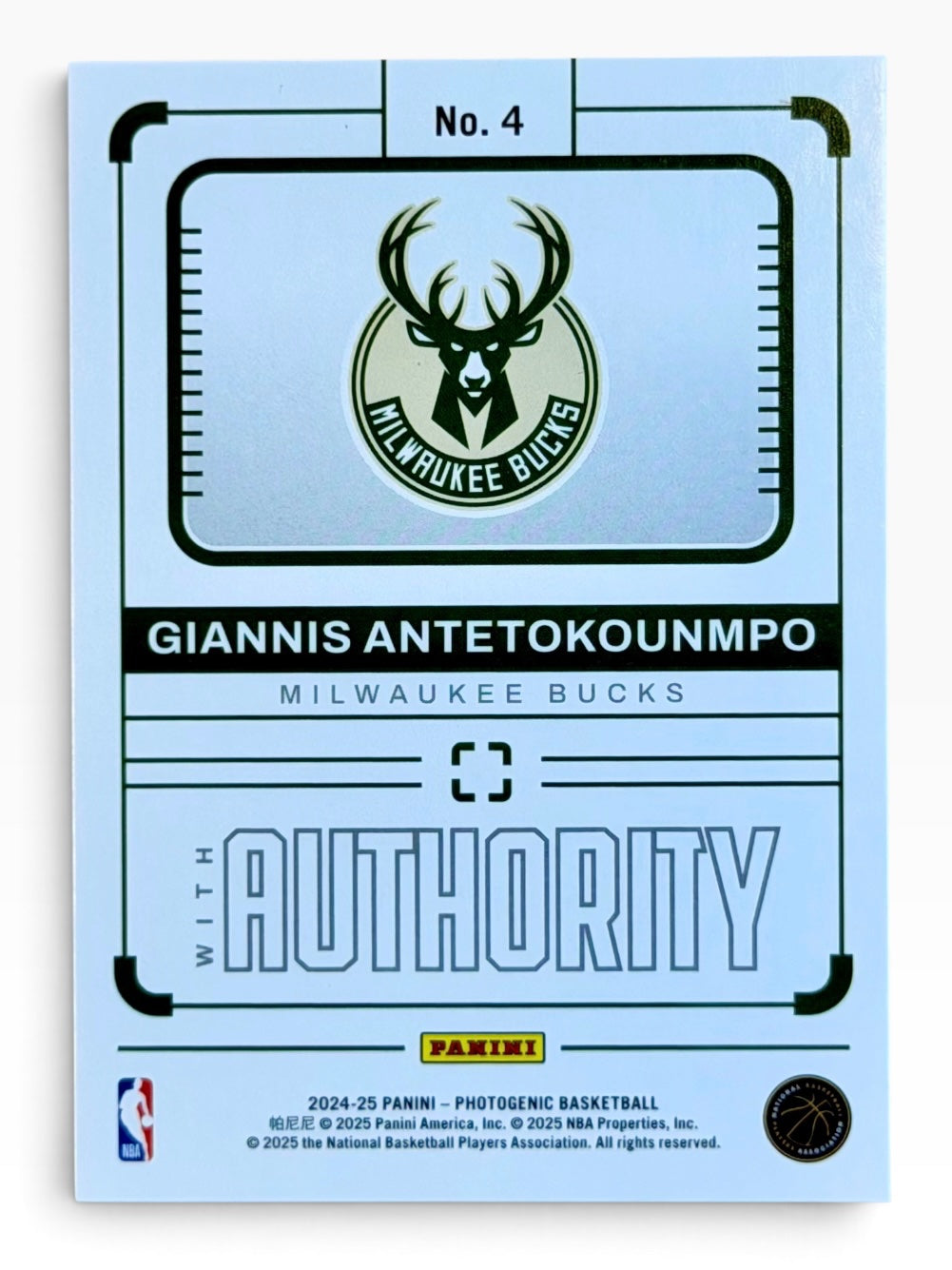 2024-25 Panini Photogenic Giannis Antetokounmpo With Authority Lava /15