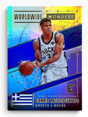 2017-18 Panini Essentials Giannis Antetokounmpo World Wide Wonder SSP