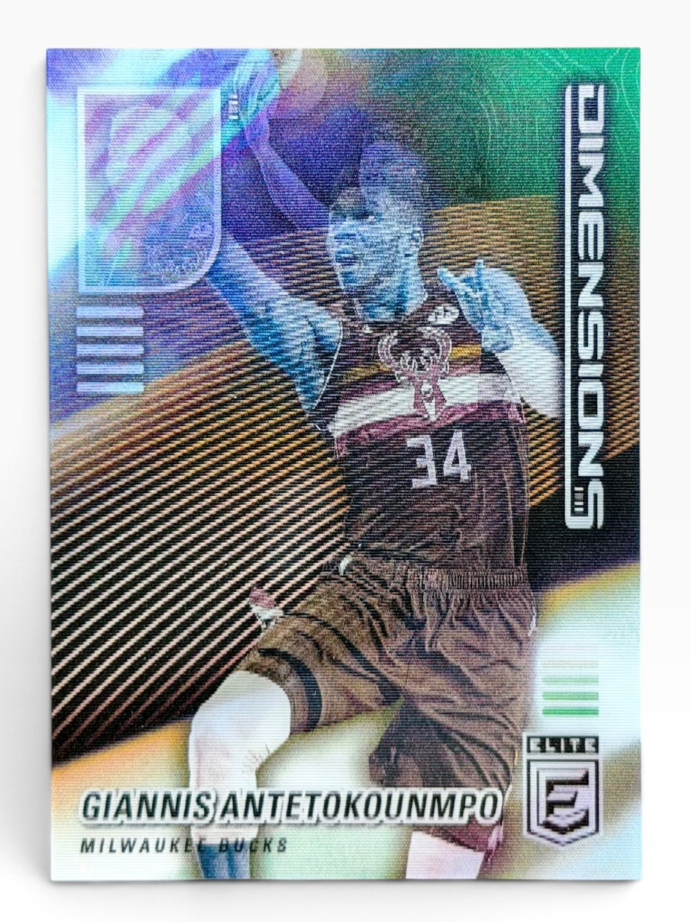 2021-22 Panini Elite Giannis Antetokounmpo Dimensions SSP