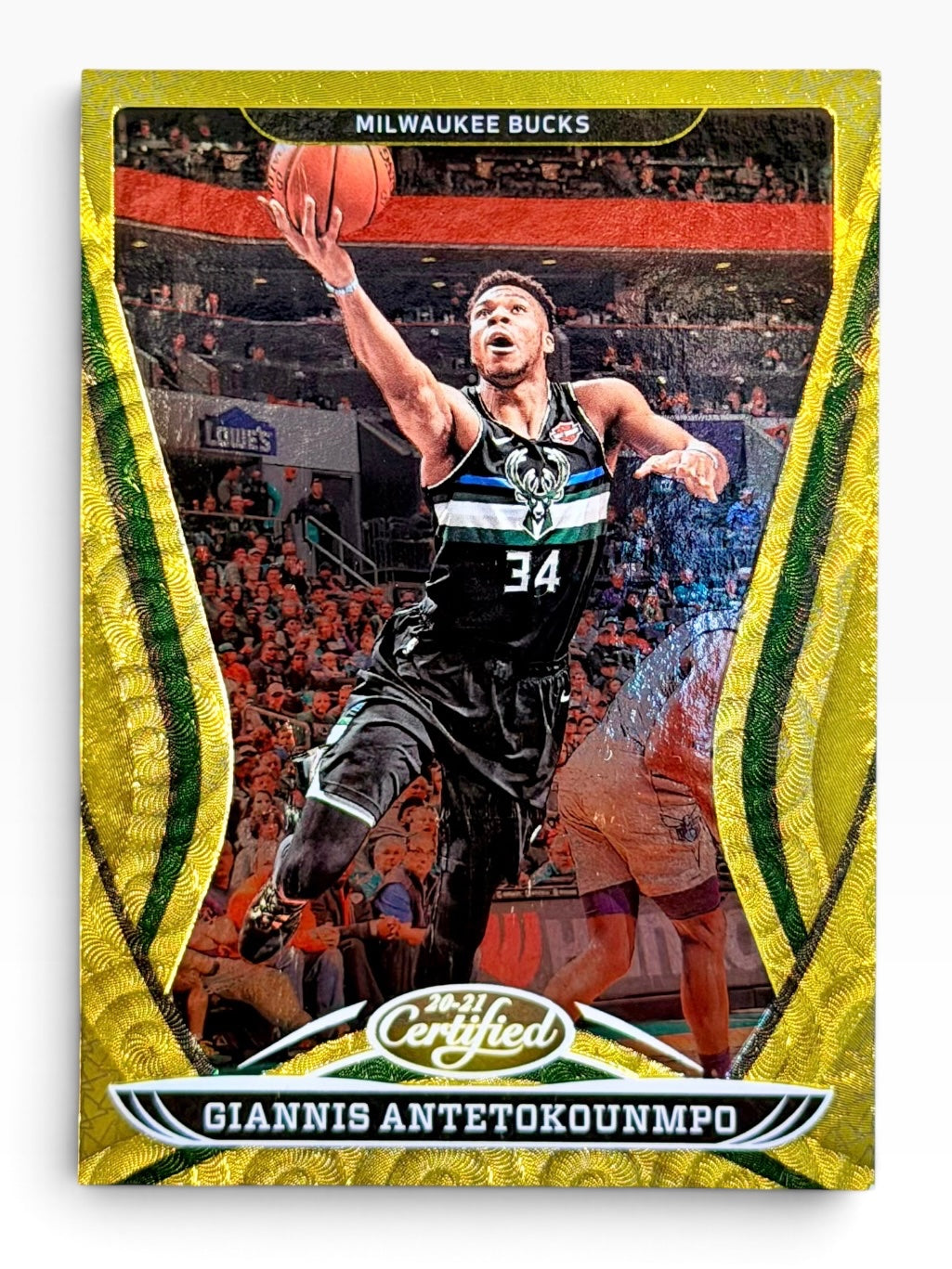 2020-21 Panini Certified Giannis Antetokounmpo Gold Mirror
