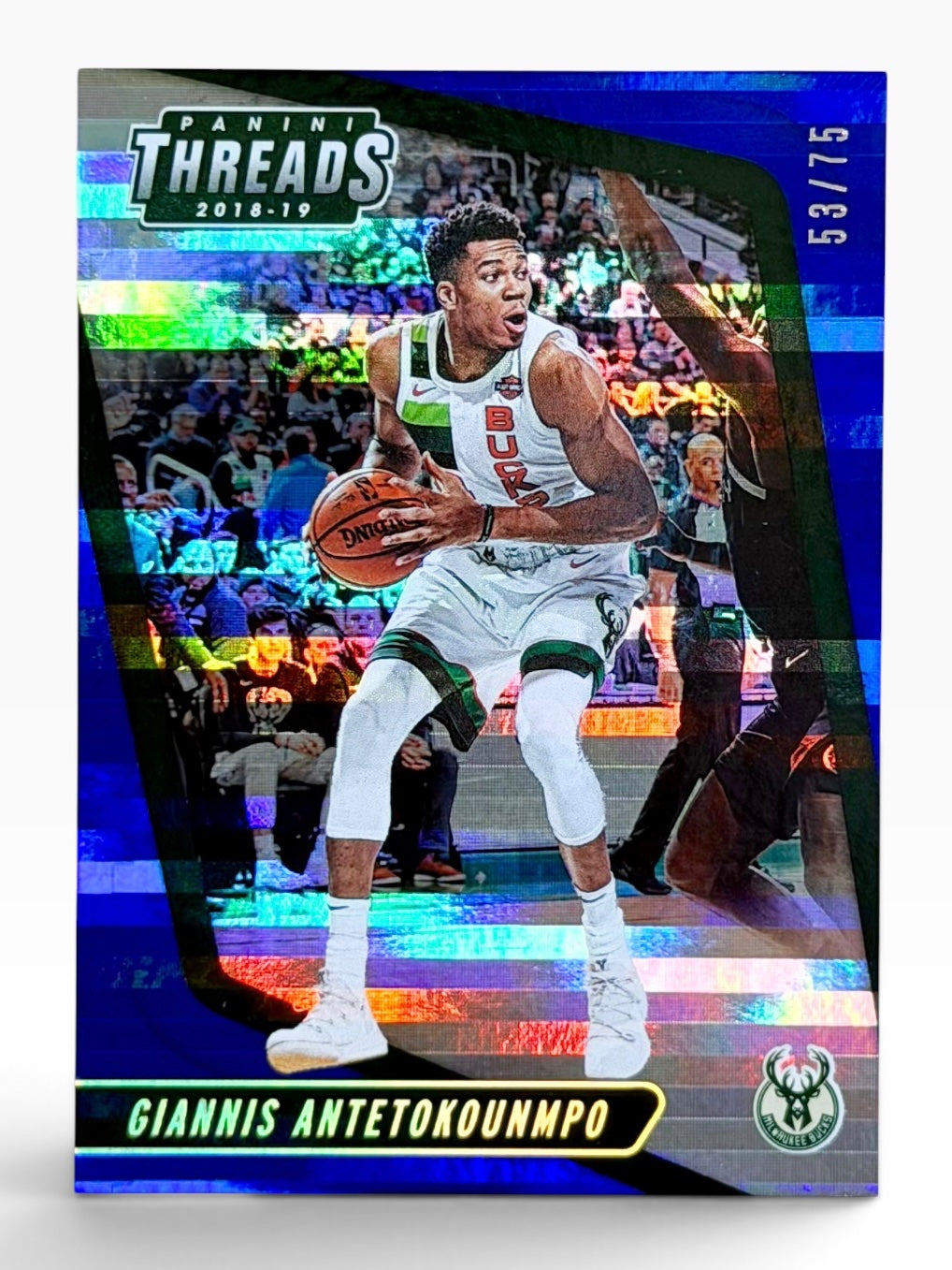 2018-19 Panini Threads Giannis Antetokounmpo Premium Blue /75