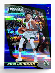 2018-19 Panini Threads Giannis Antetokounmpo Premium Blue /75