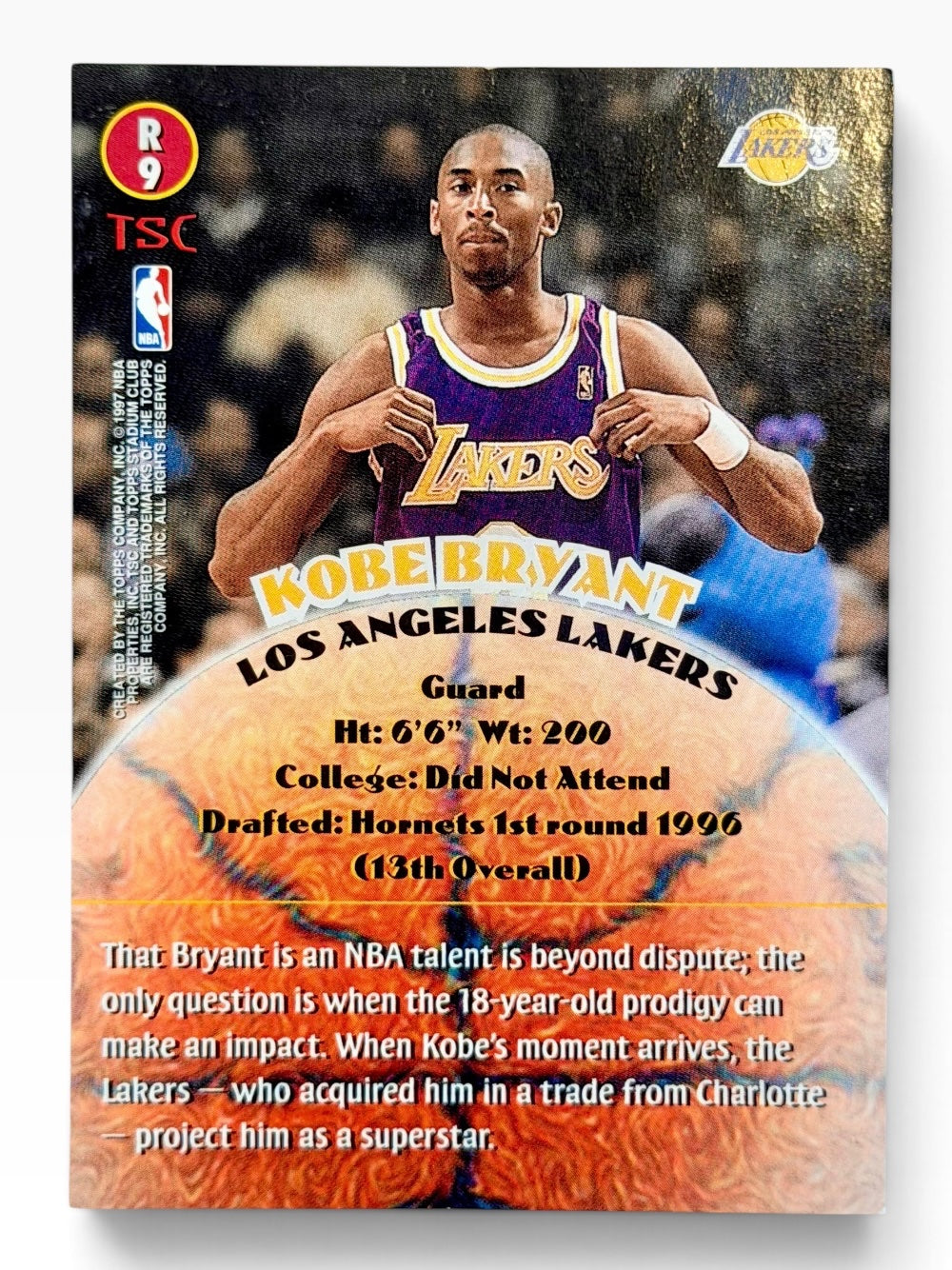 1996-97 Topps Stadium Club Kobe Bryant Rookie