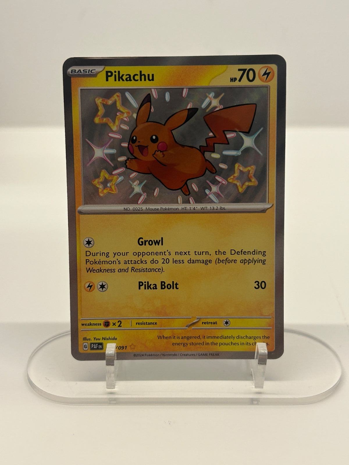 Pikachu 131/091 (Paldean Fates)